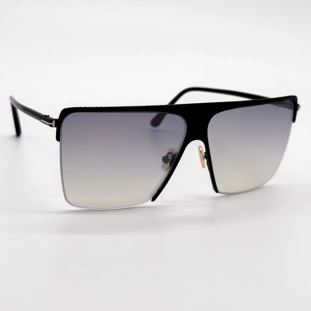NEW TOM FORD SOFI TF840 01C SUNGLASSES WOMEN SQUARE BLACK FT0840/S